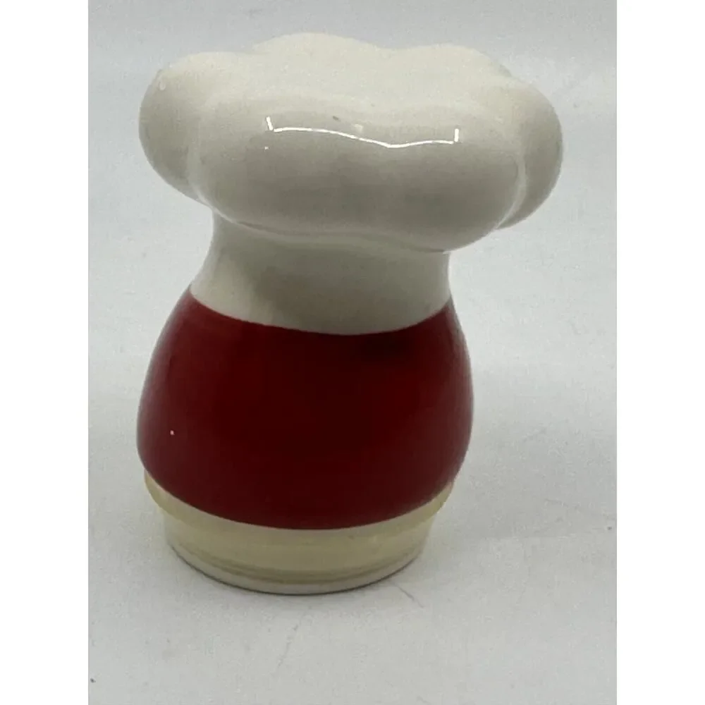 Jelly Belly Candy Jar Ceramic Chef Canister Red White 2006 Vintage‎ Style